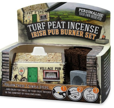 Turf Peat Irish Pub Incense Burner -  turf peat incense