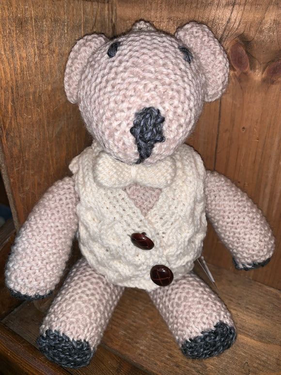 Hand Knit Aran Teddy Bear -  Aran crafts