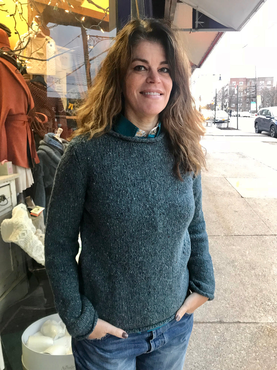 Roll neck fisherman sweater top