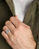 Mens Heavyweight Sterling Silver Claddagh Ring