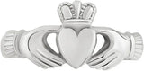 Ladies Sterling Silver Heavyweight Claddagh Ring