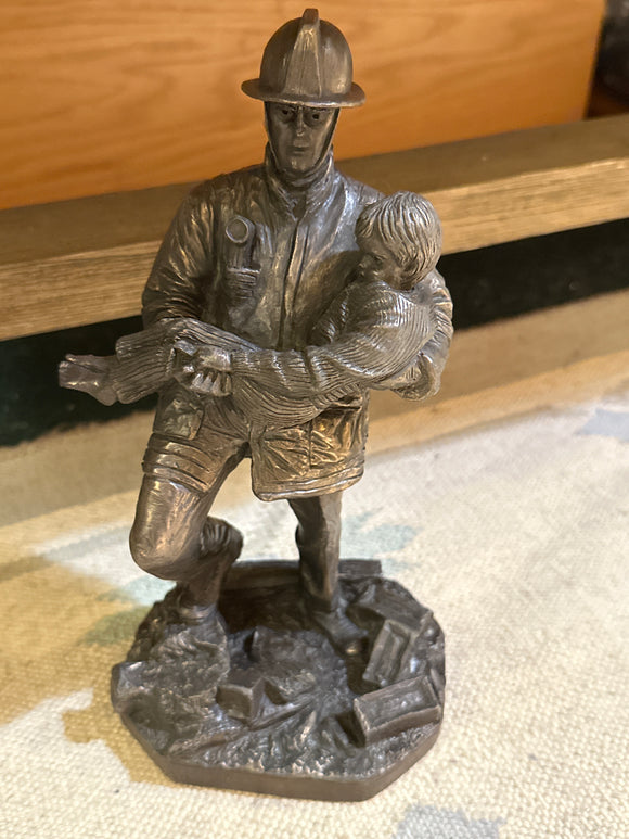 Genesis Bronze Sculpture Rescued ‘Fireman’ Limited Edition