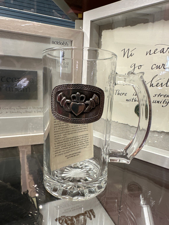 Mullingar Pewter Trinity Claddagh Tankard