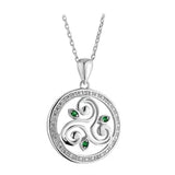 Sterling Silver Celtic Spiral Triskele Pendant