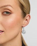 Sterling Silver Celtic Spiral Triskele Drop Earings