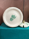 Belleek Shamrock Jam Pot with Notch in Lid
