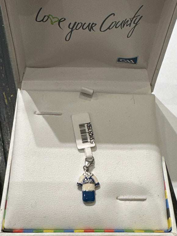 Sterling Silver GAA jersey Charm Laois