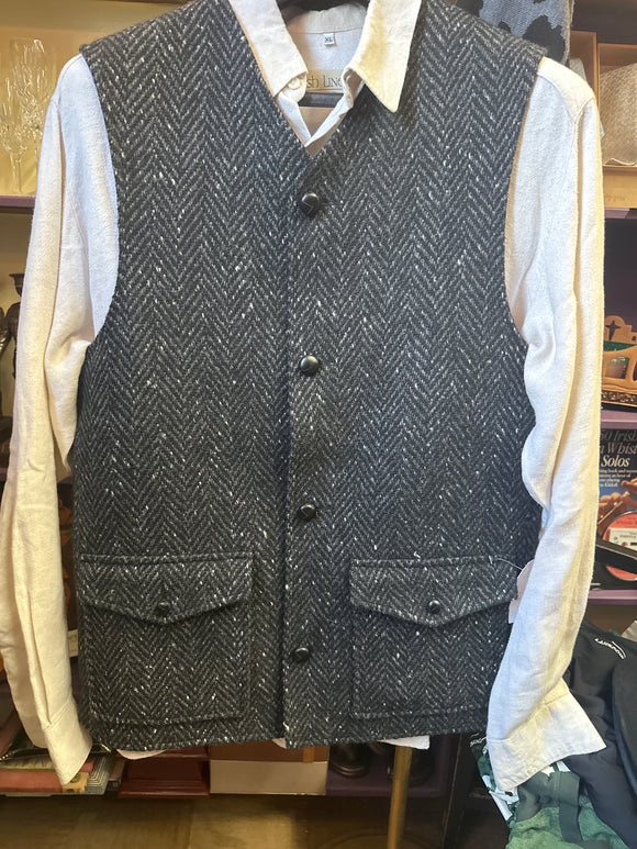 Donegal Tweed Sleeveless Men’s Coat/Vest