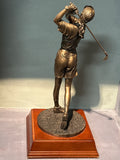 Bronze 18 inch Female Golfer
