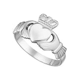 Ladies Sterling Silver Lg Lightweight Claddagh Ring