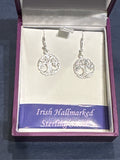 Sterling Silver Tree of Life Drop Earrings