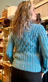 Fisherman Ladies Fitted Aran Tunic...Sky