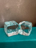 Simon Pearce Blown Glass Ice Cube