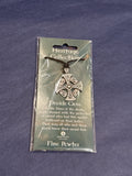 Pewter Druids Cross Necklace on Leather Cord