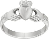 Ladies Sterling Silver Heavyweight Claddagh Ring