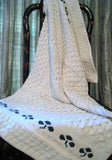 Baby Aran Cable Knit Blanket