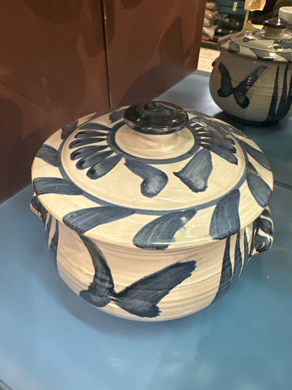 Earthenware Hand Painted Casserole