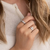Ladies Sterling Silver Claddagh Ring "the Kiss"