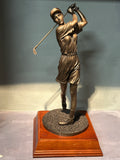 Bronze 18 inch Female Golfer