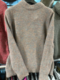 Fisherman Out of Ireland Link Stitch Mock Neck Tunic