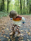 Organic Cotton Children’s Tights made in Ireland Rainbows