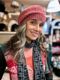 Cable Knit Beret...Merino and Cashmere