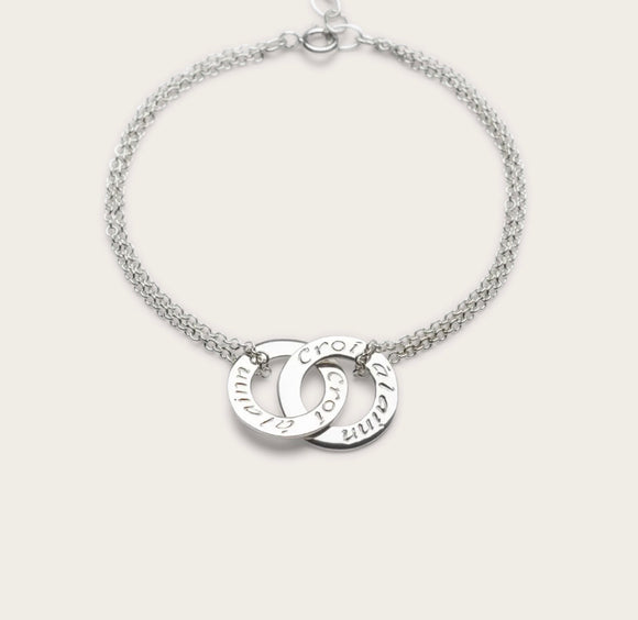 Enibas Croí álaínn....a beautiful heart..hancrafted sterling silver bracelet