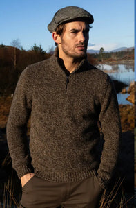 Fisherman Out of Ireland Gents Short Zip Sweater