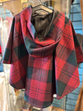 Lindsey Tartan Wool Hooded Cape