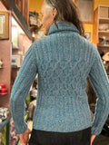 Fisherman Ladies Fitted Aran Tunic...Sky