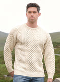 supersoft Aran Cable Knit Crew Unisex