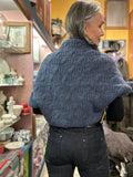 Cable Knit Bolero Blue