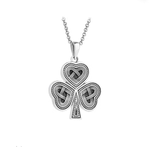 Sterling Silver Shamrock Pendant