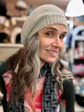 Cable Knit Beret...Merino and Cashmere