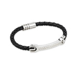 Leather Bracelet with Celtic Knots