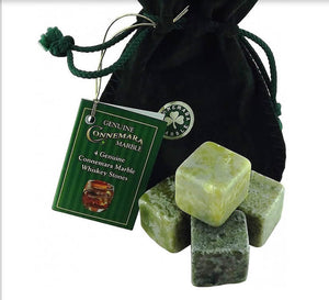Set of 4 Connemara Marble Whiskey Stones