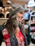Cable Knit Beret...Merino and Cashmere