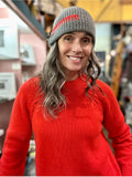 Blanket Stitch Ribbed Hat