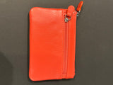 Leather Card Wallet with a Celtic Eternity Knot ~ Salmon