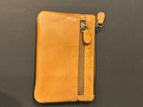 Leather Card Wallet with a Celtic Eternity Knot ~ Tan