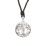 Pewter Tree of Life Necklace on Leather Cord