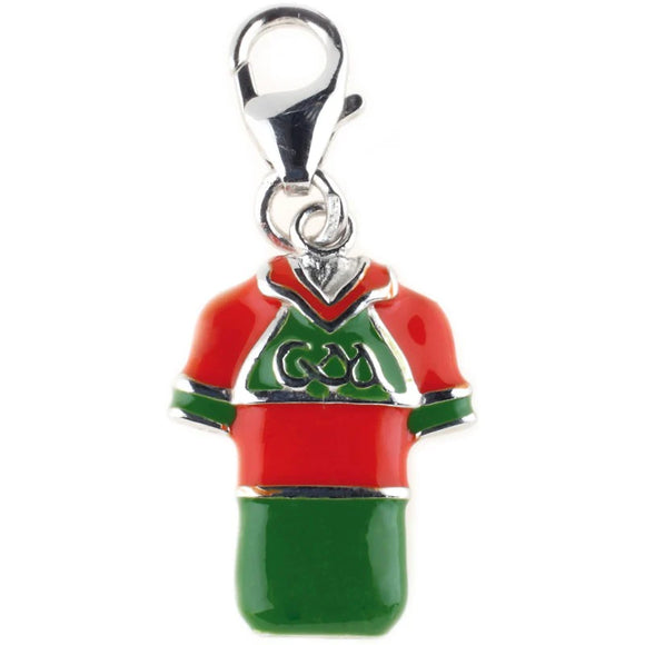 Sterling Silver GAA jersey Charm Mayo