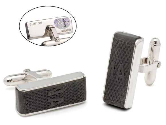 NHL Rangers game used Hockey Puck cuff links