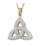 14K Trinity Knot Diamond Pendant
