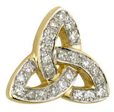 14K Trinity Knot Diamond Earrings