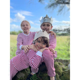 Organic Cotton Children’s Candy Stripe waffle set