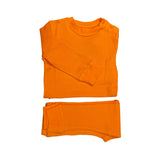 Organic Cotton Children’s PJ’s waffle set Orange