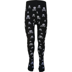 Organic Cotton Children’s Tights made in Ireland Skulls/Pirate