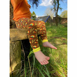 Organic Cotton Children’s Leggings made in Ireland lightning bolts