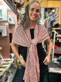 Hand Loomed Super Soft 100% Alpaca Shawl ~ Beige